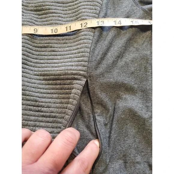 Mondetta Meduim Jacket Lightweight Zipoed Gray Textured Pockets Womens - Picture 9 of 16